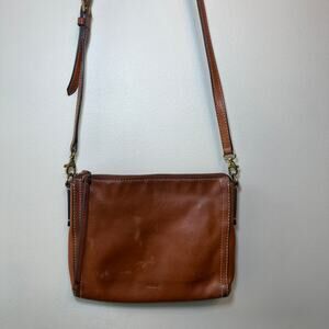 Fossil Women's Emma Crossbody Bag Leather Purse Brown